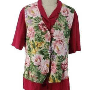 SW8th Tropical Hawaiian XL Floral Print‎ Vest